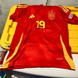 Adidas Spain Soccer Jersey Lamine Yamal #19 Size M (Official Product of Adidas)